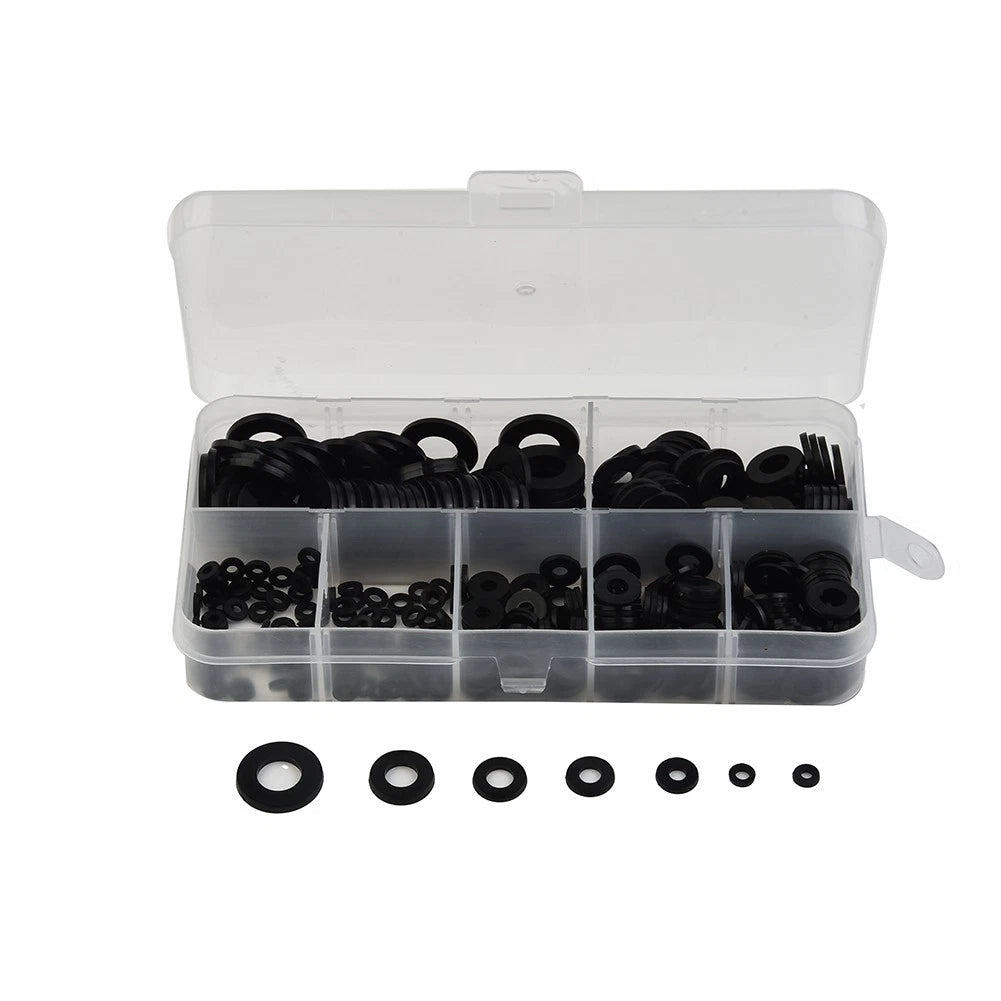 364pcs Flat Washer Screw Bolt Insulation Gasket Assortment for M2-M8