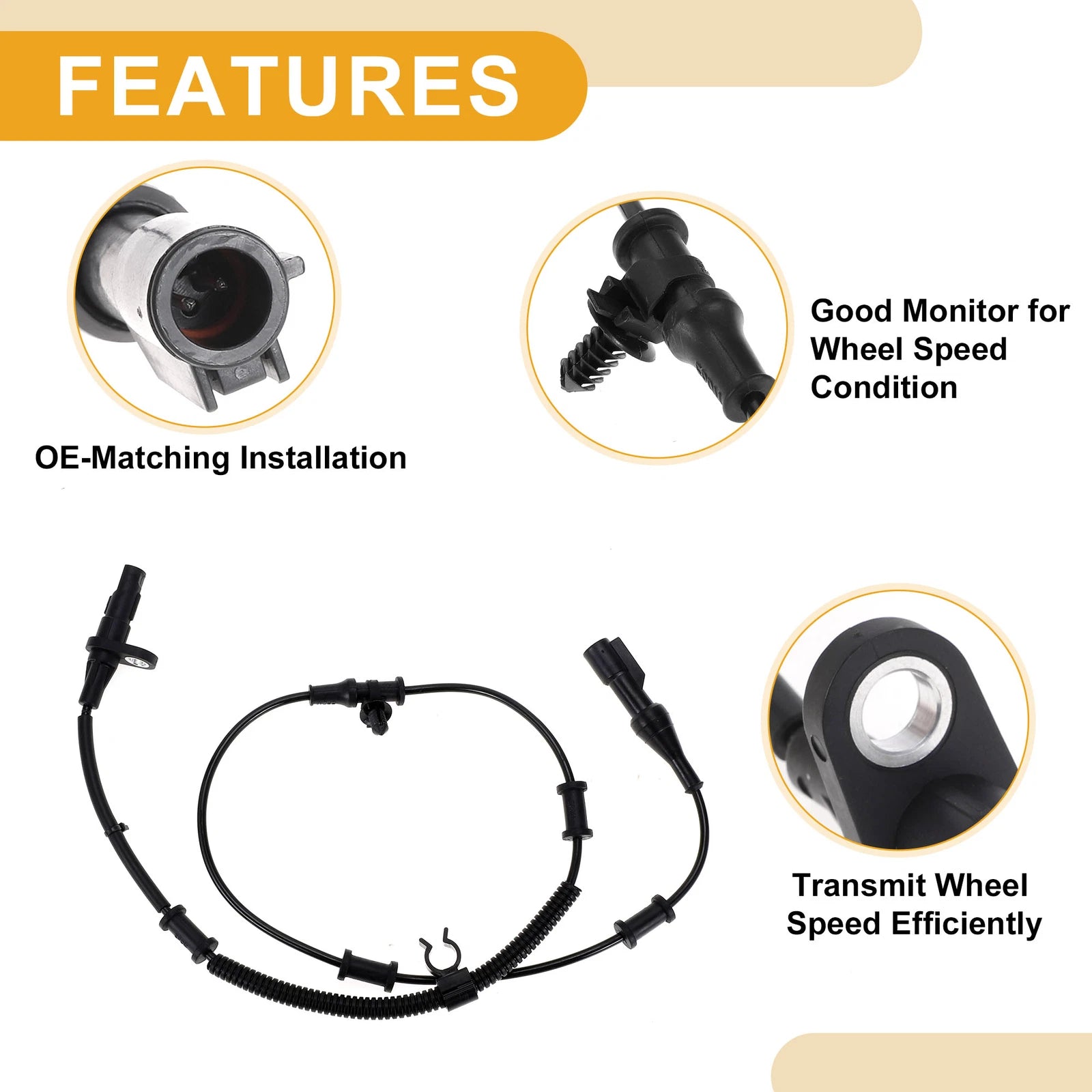 ABS Wheel Speed Sensor No. 8C2Z2C190AL for Ford E-350 E-450 (2008–2010)