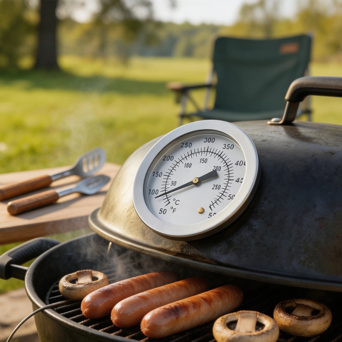Stainless Steel Meat Thermometer for BBQ Oven Cooker