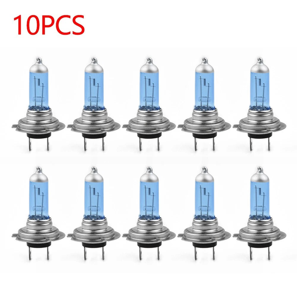 10X H7 55W Xenon White 6000K Halogen Headlight Bulbs for AU Vehicles