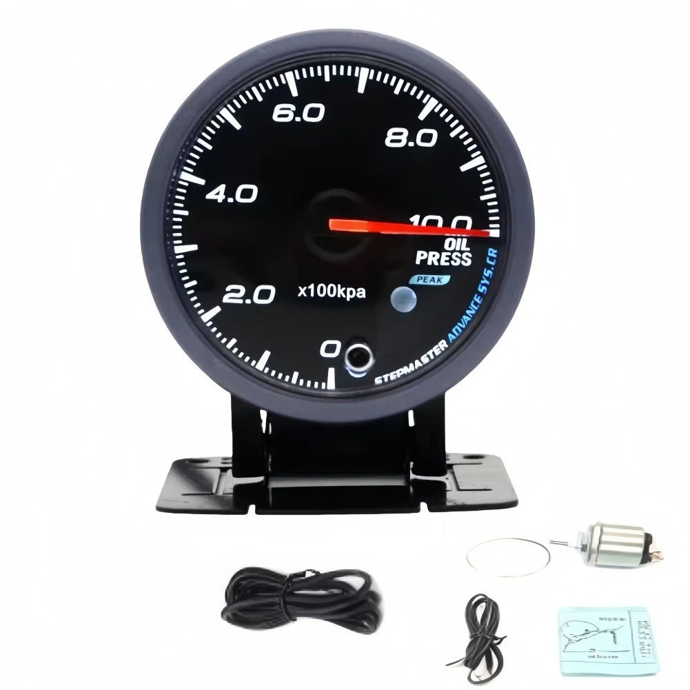 Oil Pressure Gauge for Dashboard Mount (Adjustable Settings)