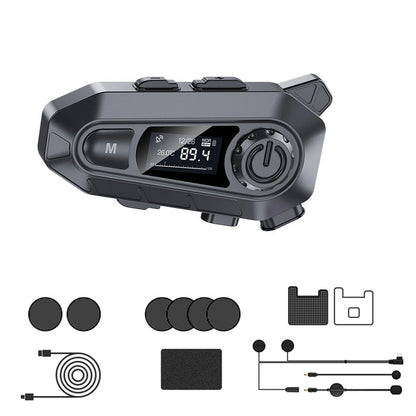Bluetooth 5.4 Motorcycle Helmet Headset with Type-C Charging Port