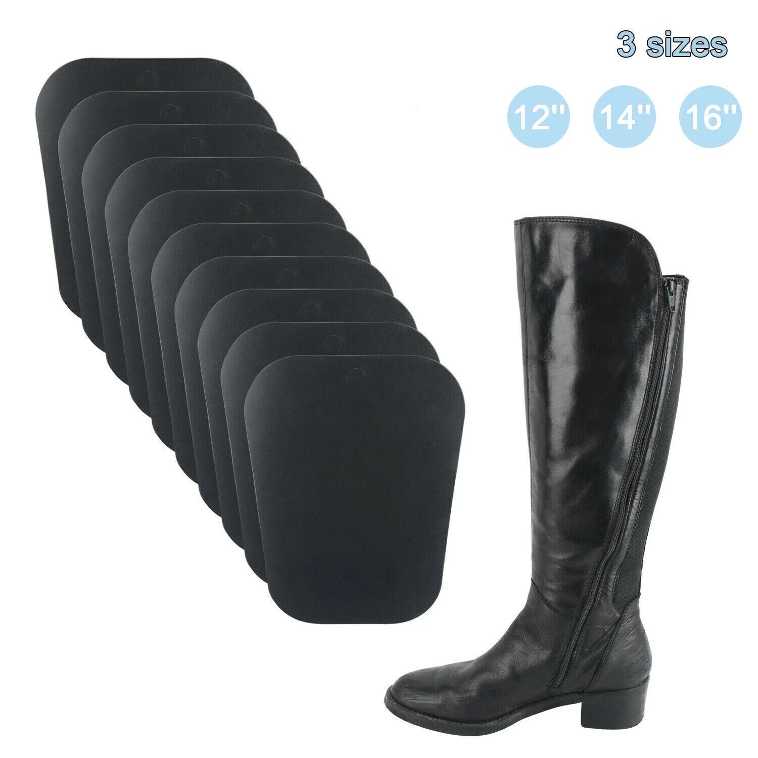 Boot Shaper Inserts for Tall Boots (12"/14"/16") - Set of 5 Pairs