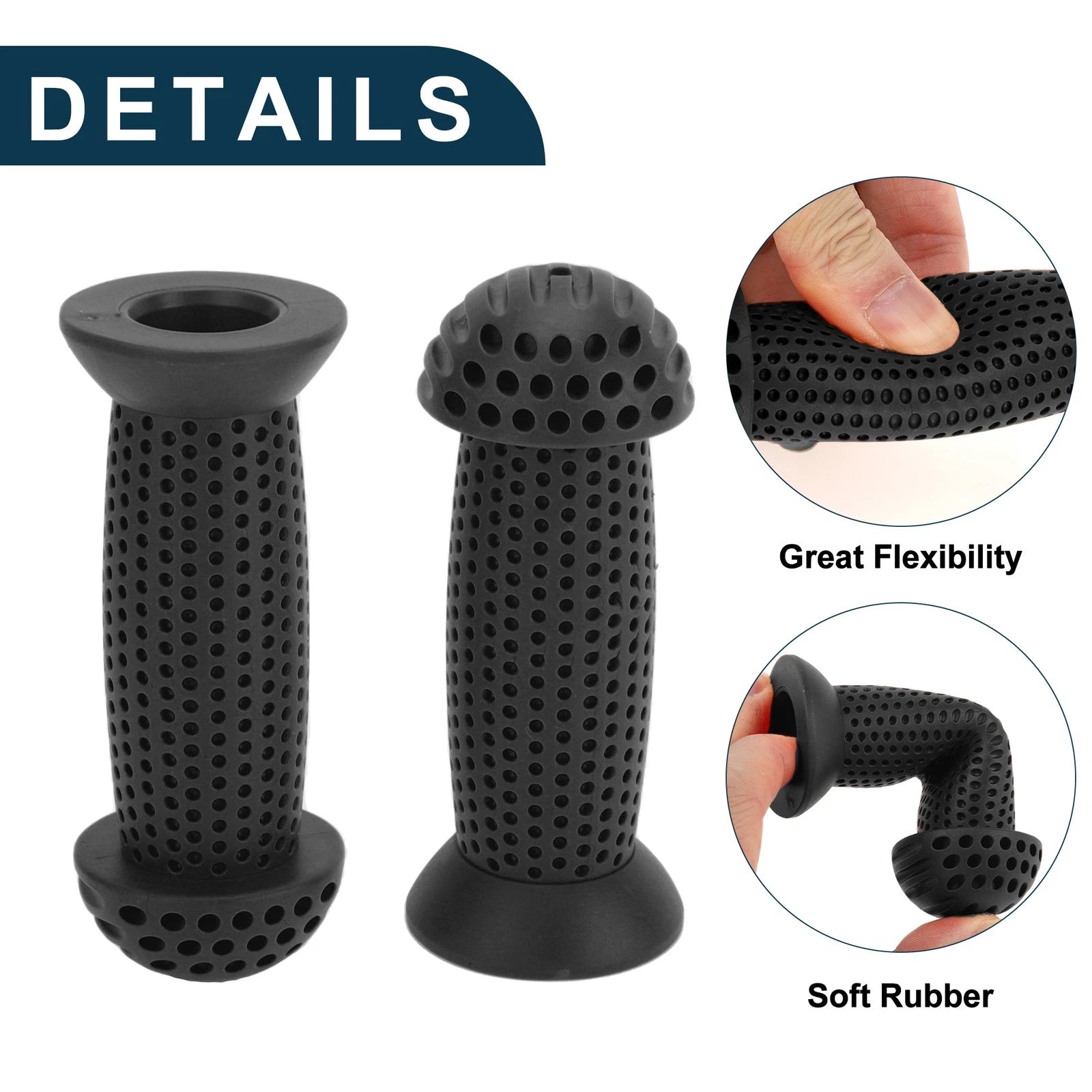 Bike Handlebar Grip Covers 100mm Soft MTB End Grips Protector for 1 Pair