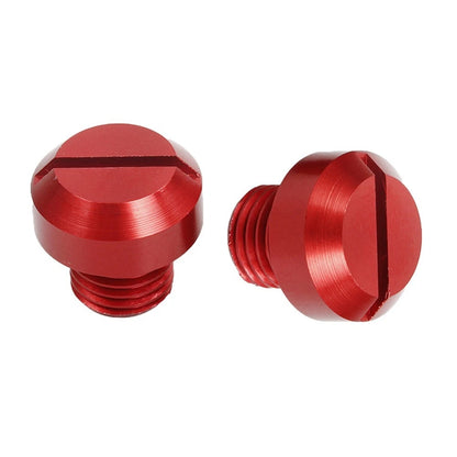 Pair of Billet Aluminium Mirror Blanking for Motorcycle (M10 Thread)