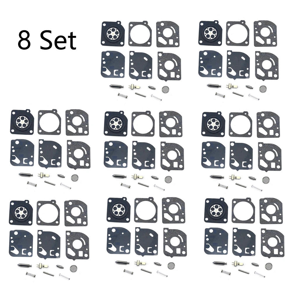 Set of 8 Carburetor Gasket Kit for Zama RB-52 C1Q-P22 C1Q-P24 C1Q-P18