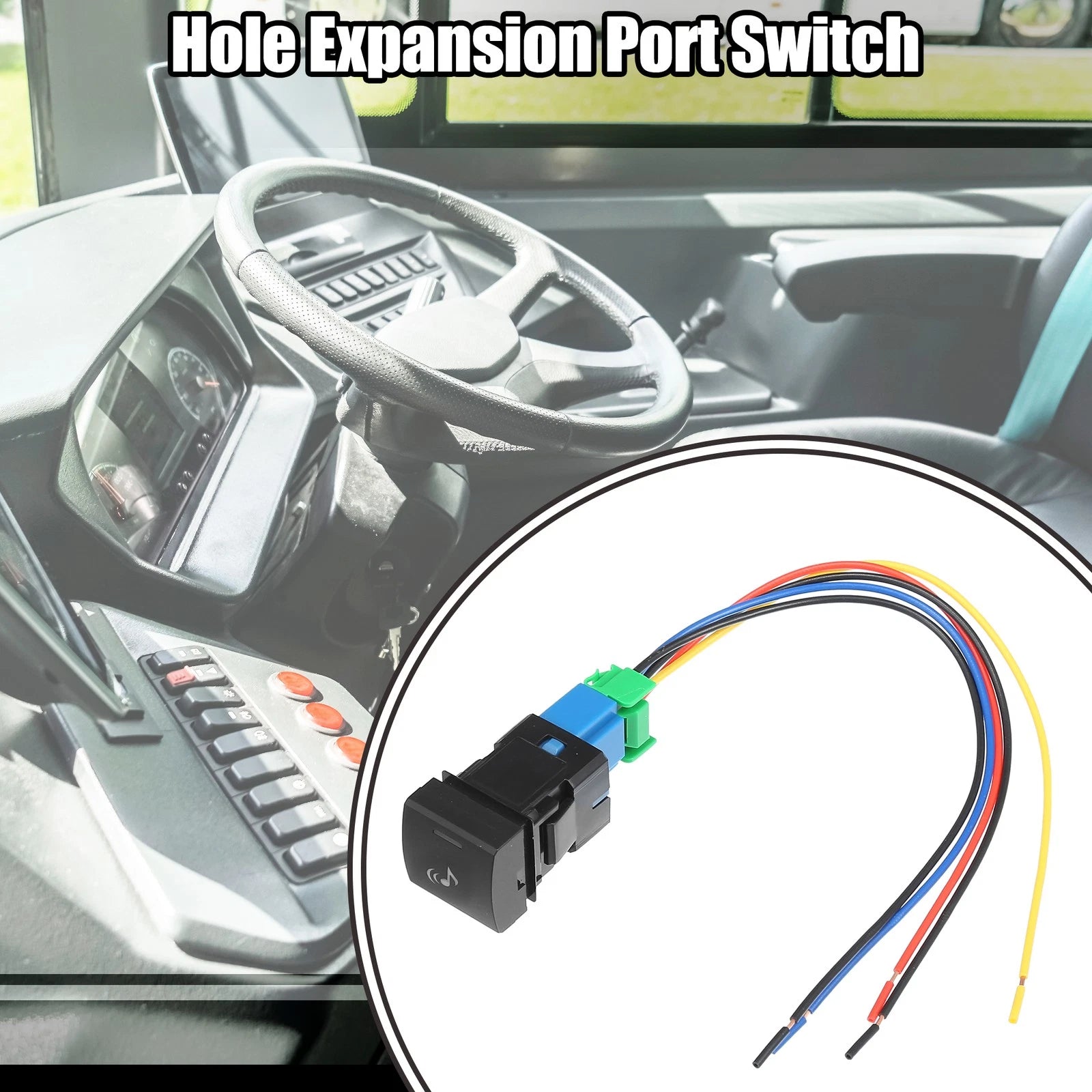 Hole Expansion Port Switch Replacement with Wire for Toyota Vehicles (2005–2018)