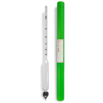 Degree Tester Hydrometer for Liquids 0-100 Scale Transparent Glass