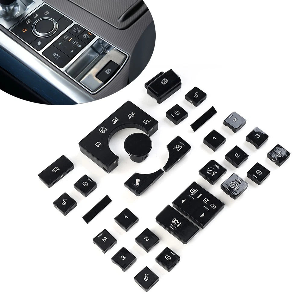 Inner Window Lift Switch Terrain Mode Button Cover For Land Rover Range Rover