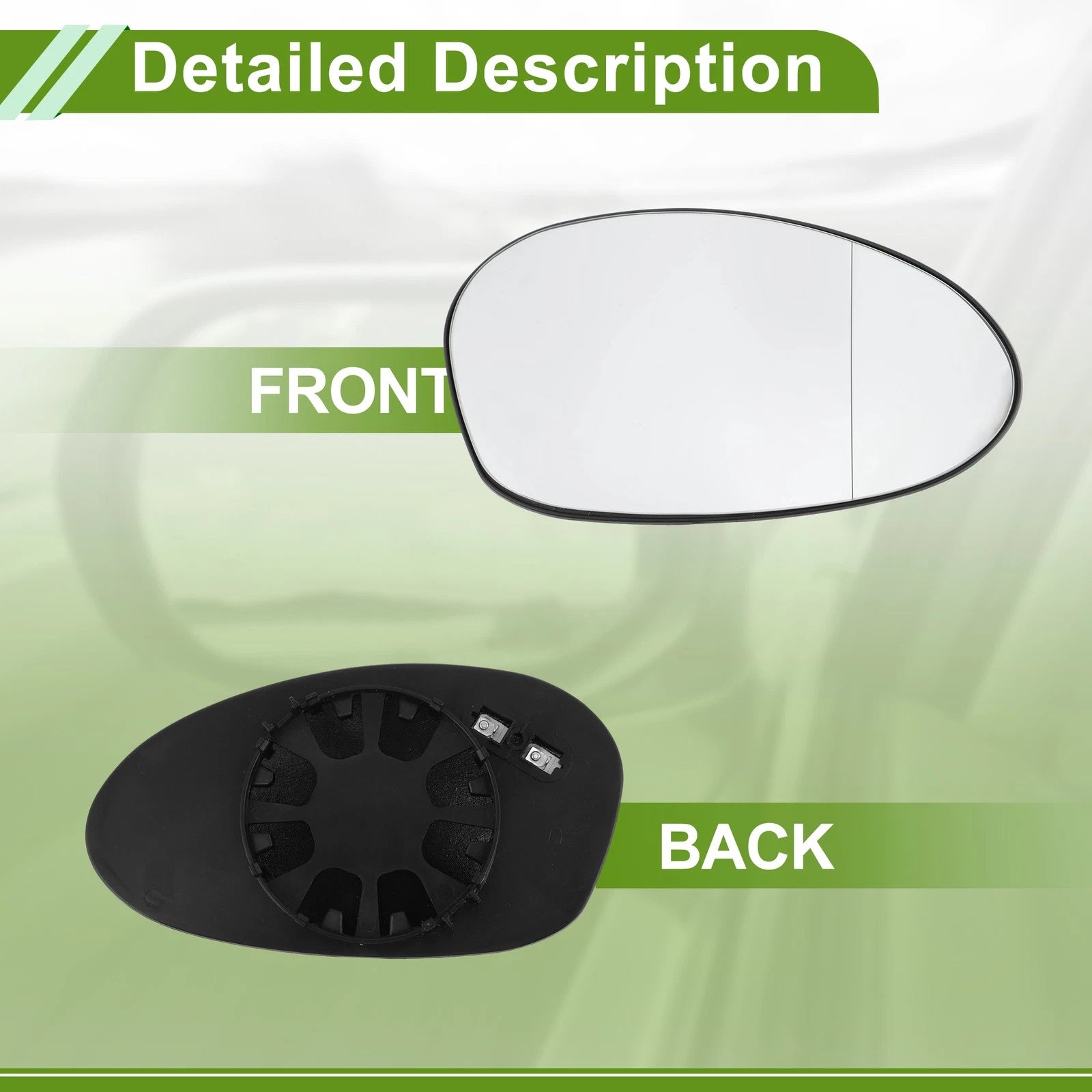 Mirror Glass Replacement for BMW 128i (2008–2009) Aspherical No. 51167145268