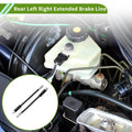 Rear Brake Line Set Extended Left Right for Audi A3 VW Golf Passat Jetta (2pcs)