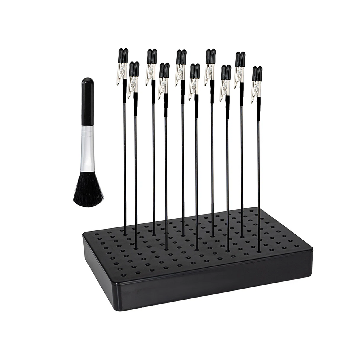 1 PC Stand Base Tool for Model Painting with 10 Alligator Clips
