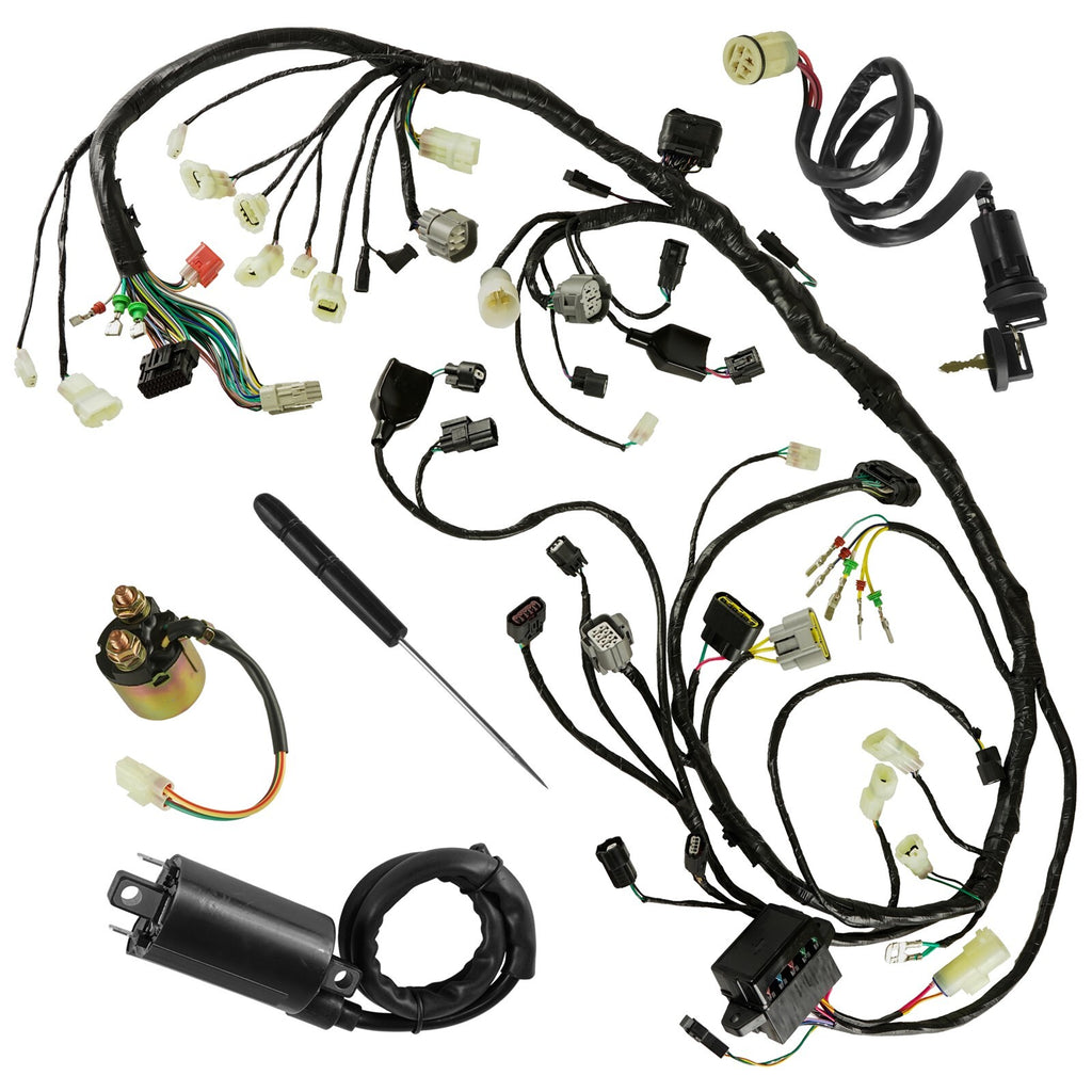 Starter Relay Switch Key Coil Wiring Harness Replacement for Honda Rincon 680 (2015–2018)