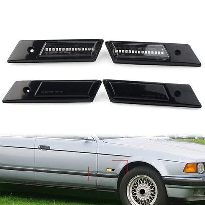 2X Dynamic LED Side Marker Turn Signal Light for BMW 3 5 7 Series (E32 E34 E36)