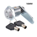 Cam Lock with 2 Keys for Drawers and Mailboxes