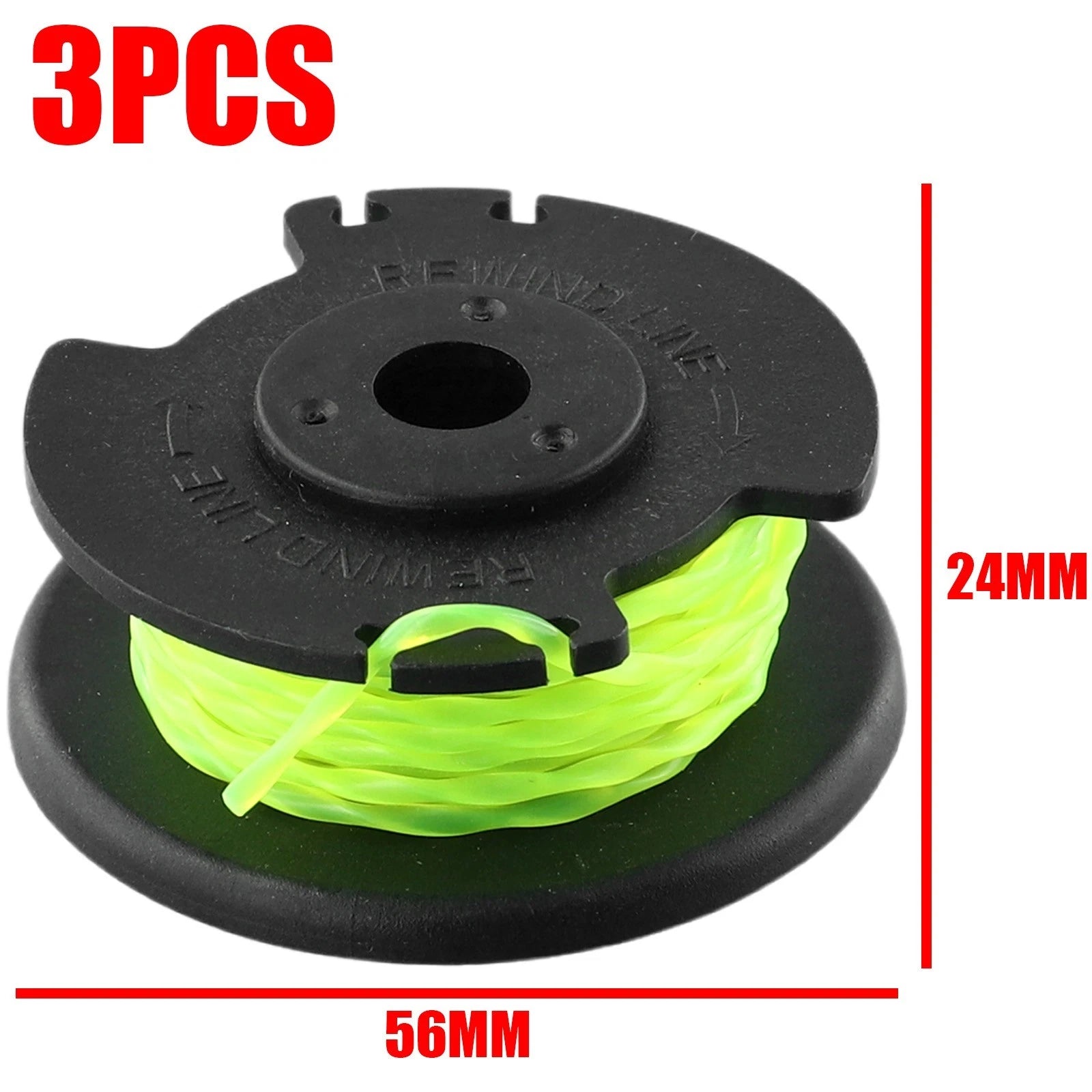 3 Pack Replacement Spool Line for RAC143 Grass Trimmer (36V)