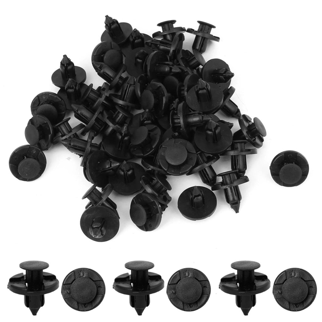 Set of 50 Plastic Rivets Fastener Clips for Car Auto Bumper Fender