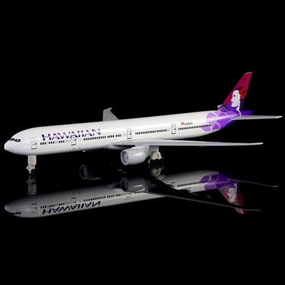Alloy Diecast Airplane Model for Hawaii B777 (1/300 Scale)