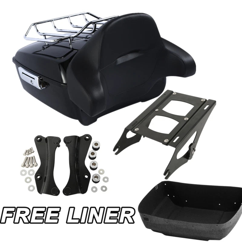 Trunk Backrest Rack Mount Docking Kit for Harley Road Glide King (2014–2025)