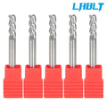 5 Pack 3/16" 3 Flute Carbide End Mill for