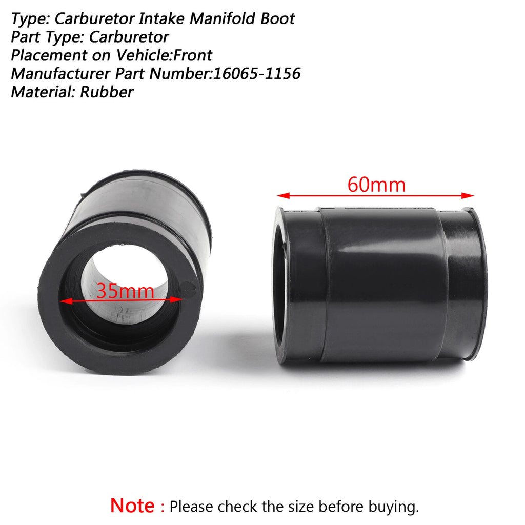 Intake Carburetor Boot for Kawasaki Ninja EX250 ZZR250 GPX250R (1988–1995) T9