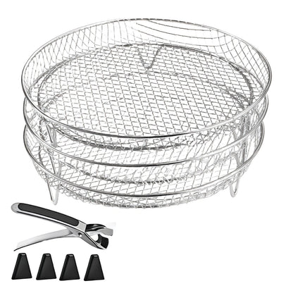 Set of 4 Stackable Racks for Cooking Multiple Dishes