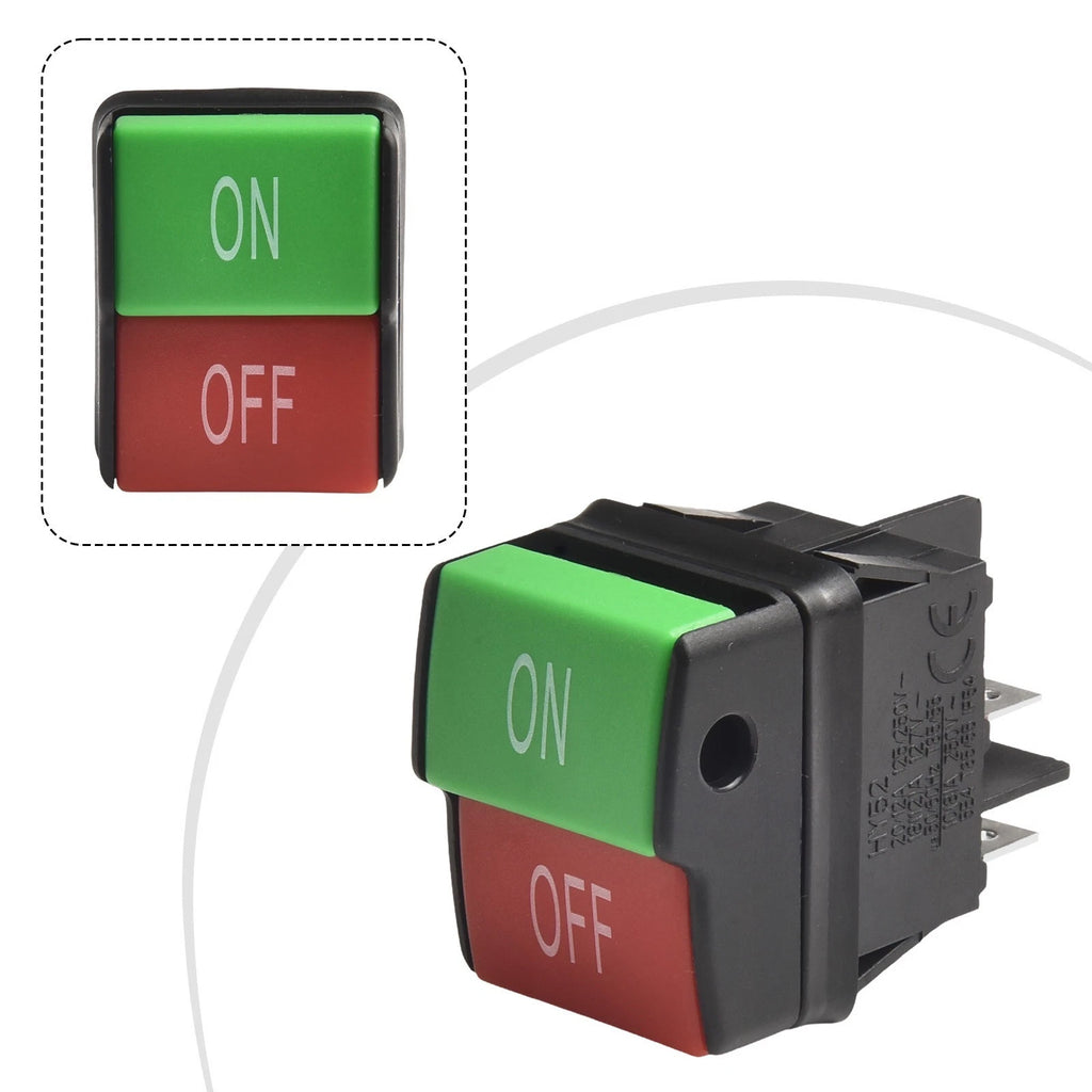 Electric Push Button Switch HY52 for AC 125/250V 20/12A
