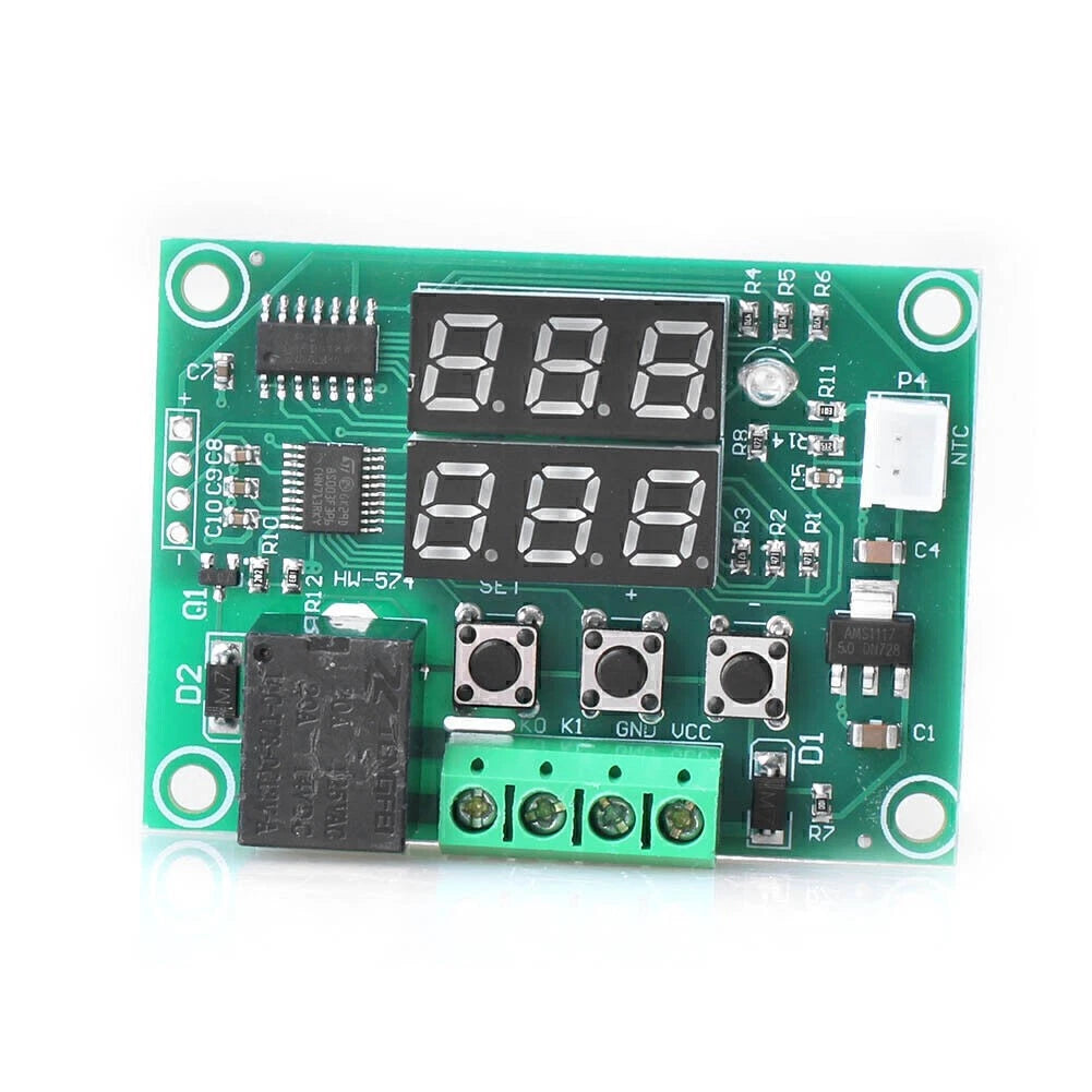 Digital Dual LED Timing Delay Timer Relay Module DC12V for Automotive