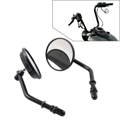 Round Retro Rearview Side Mirrors for Harley Davidson Sportster (8mm)