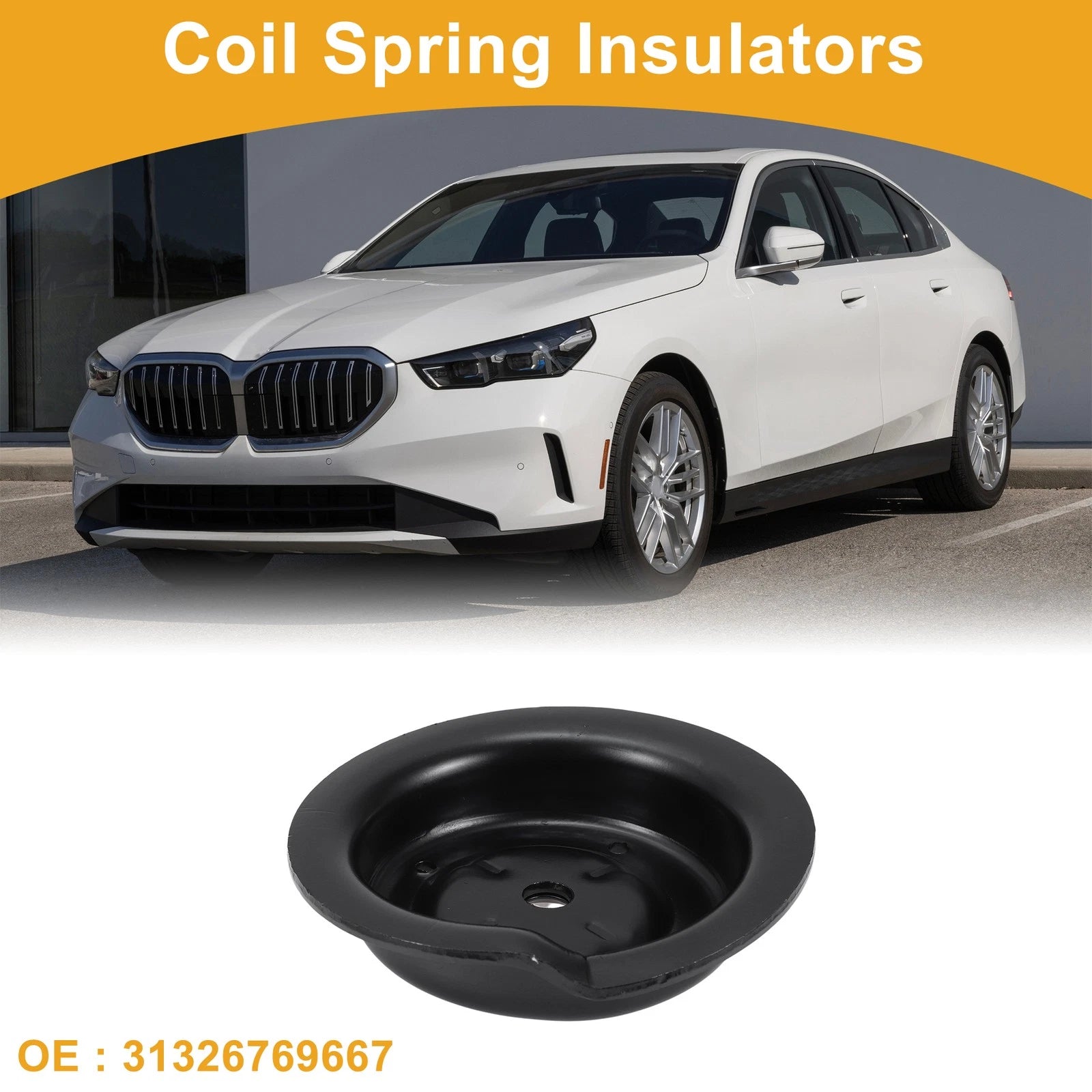 Upper Coil Spring Insulator Replacement for BMW E46 (1997–2006) Metal