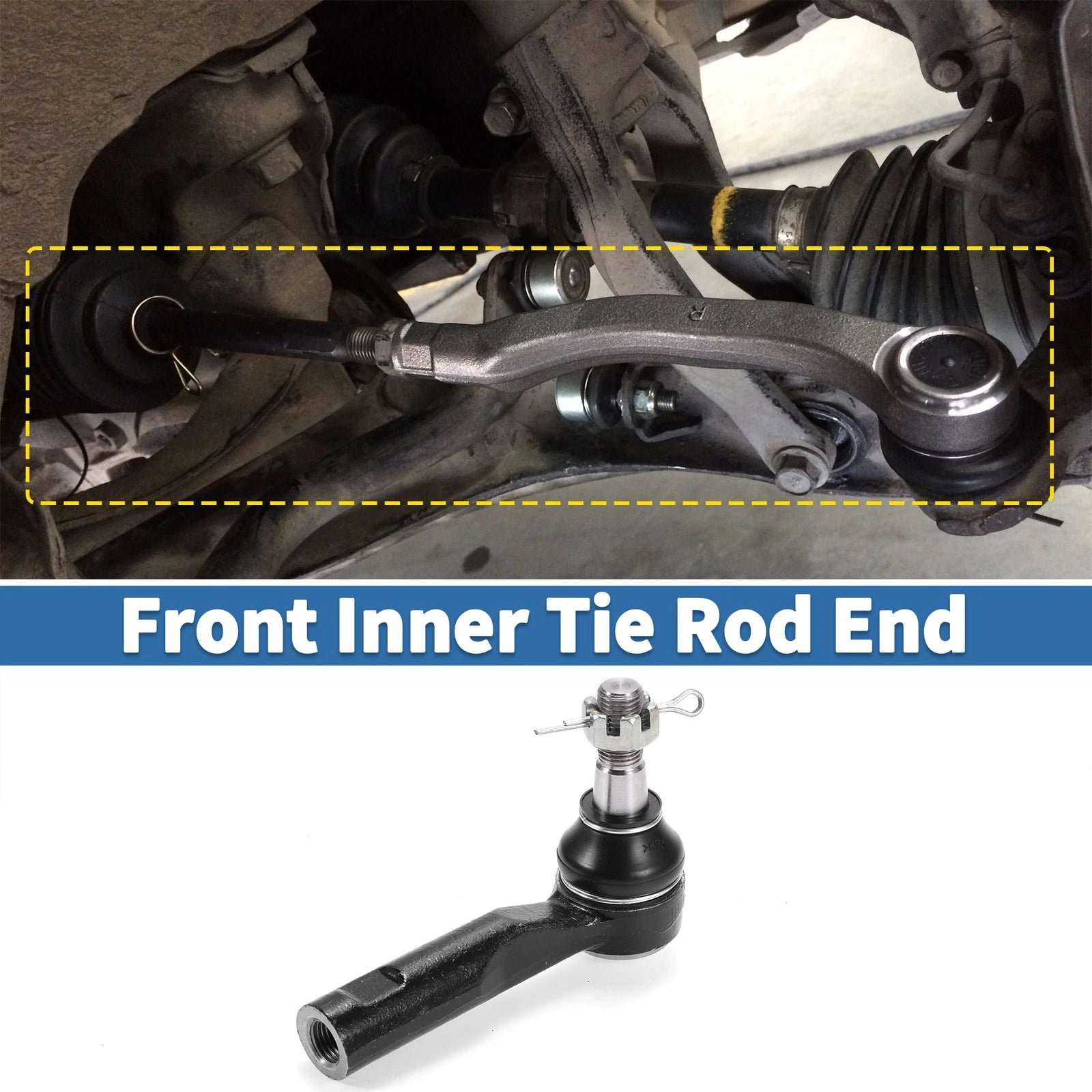 2PCS Front Outer Tie Rod End Links Replacement for Chevrolet Colorado (2006–2007)