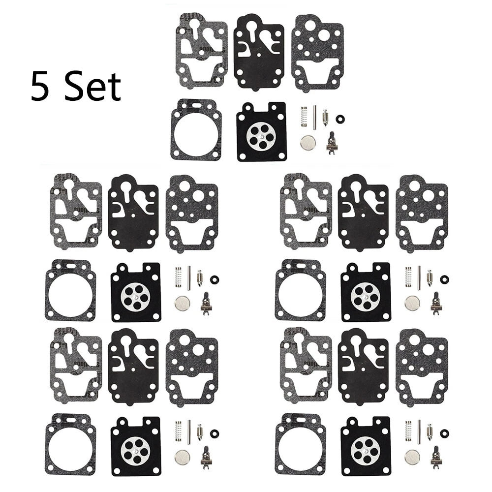 Set of 5 Carburetor Kits for Walbro K10-WYC Chainsaw Blower Trimmer