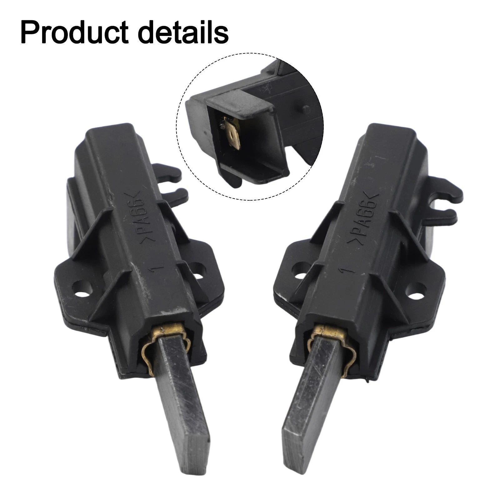 2pcs Carbon Brushes for WF80F5E2W4X Washing Machine (8kg)