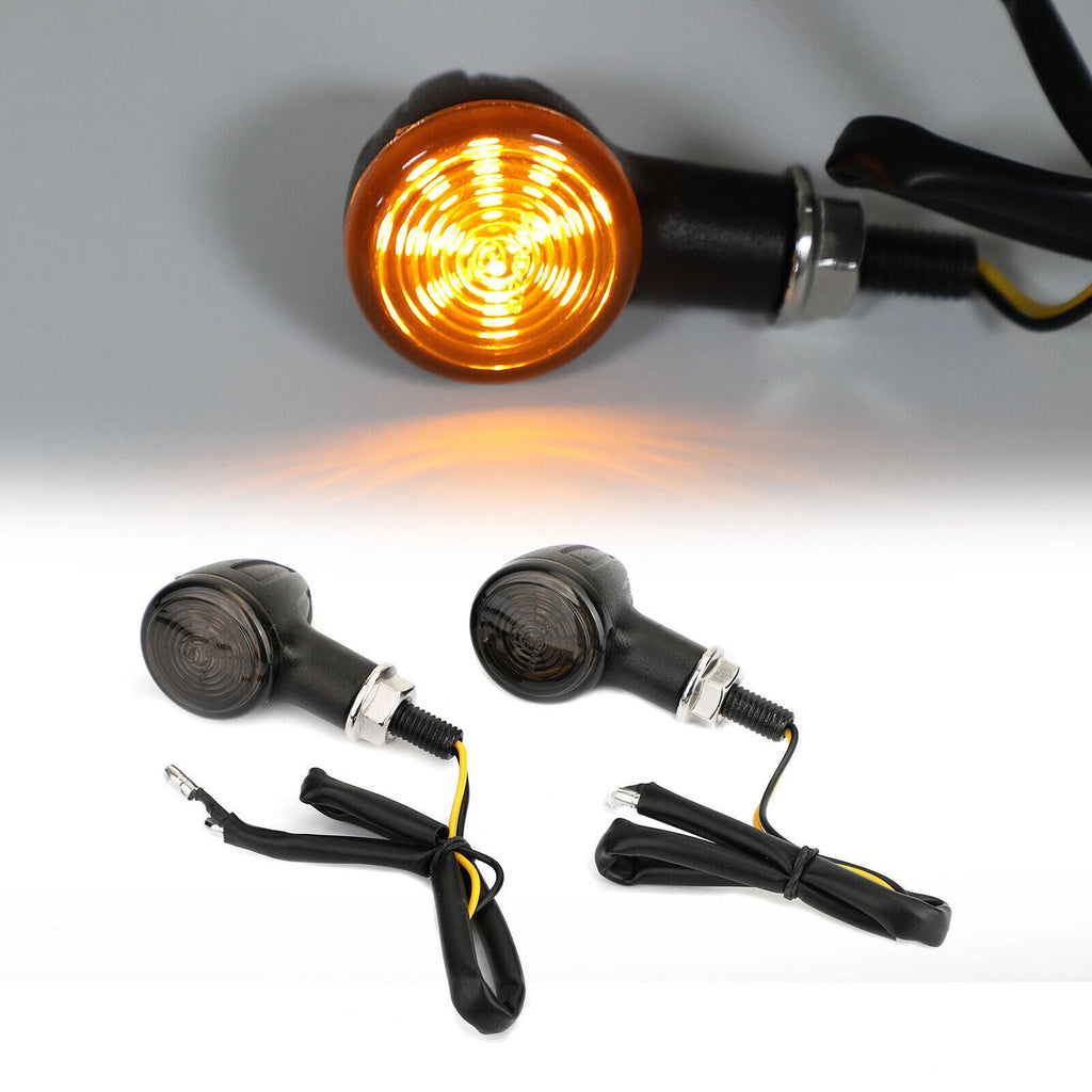 2X Bullet Turn Signal Indicator Lights for Universal Motorcycles (T9)