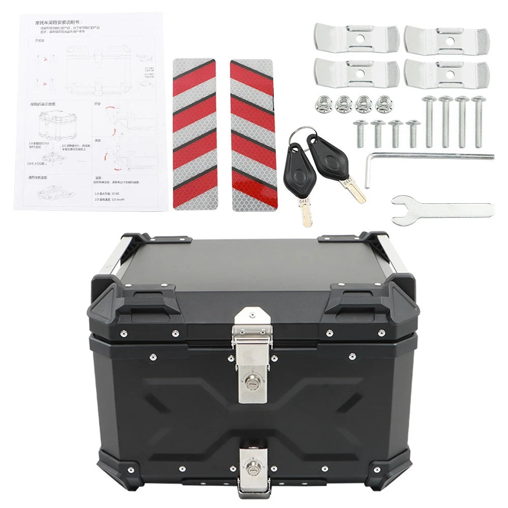 55L Waterproof Tail Box for Motorcycle Scooter (Fits )