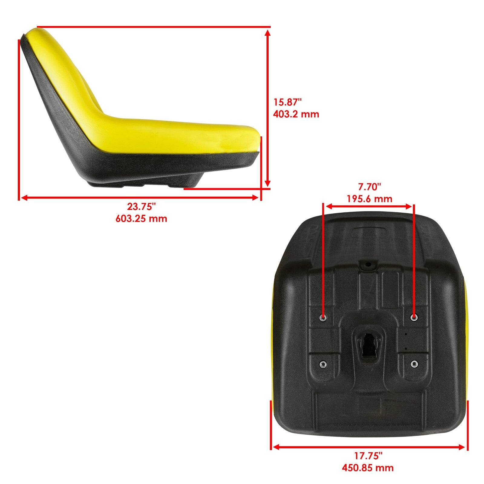 Seat Replacement for John Deere 135 145 D120 D125 D130 D140 E120 E140 (2019–2023)