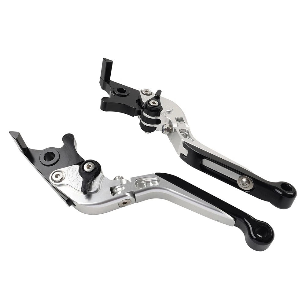 Silver CNC Extendable Brake Clutch Levers for BMW R1200/1250GS (2013–2020)