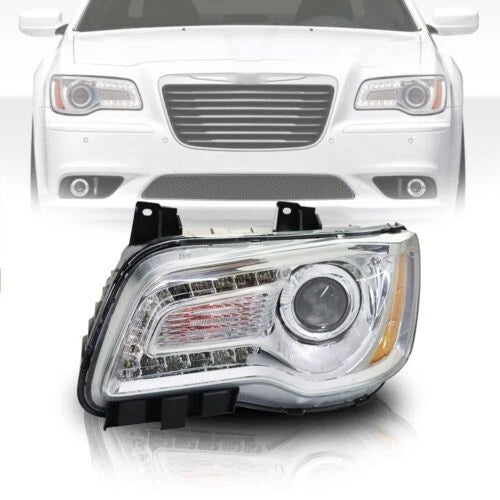 Headlight Assembly for Chrysler 300 (2011–2014) Left/Driver Side Halogen
