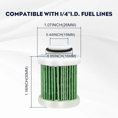 Fuel Filter for Yamaha Outboard 50 60 70 100 hp (4-Stroke) 6D8-WS24A-00 6D8-24563