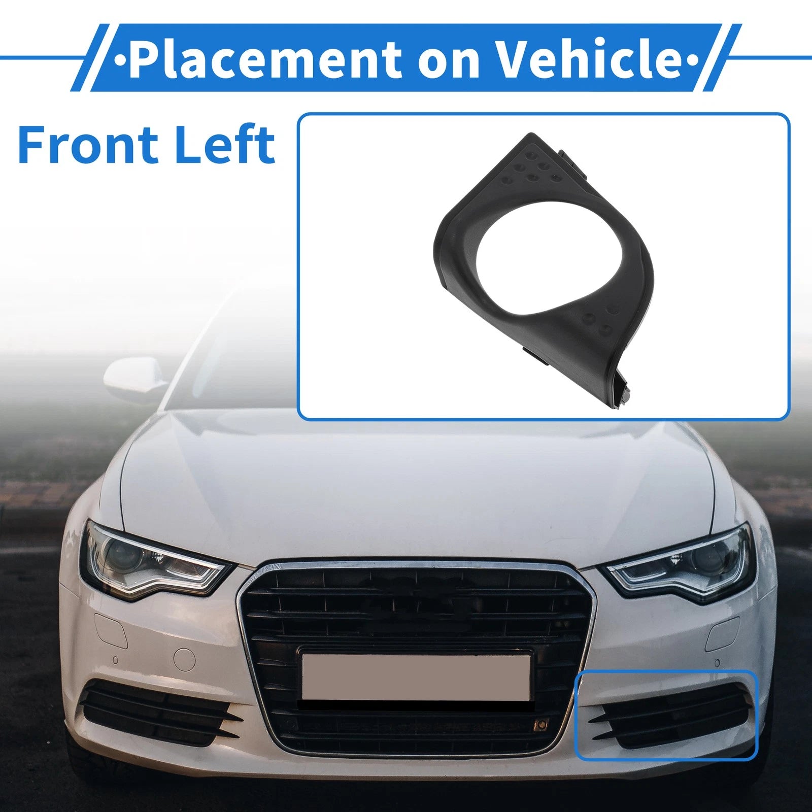 Front Left Fog Light Grill Replacement for Honda Accord Acura TSX (2009–2012)