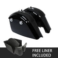 Black Saddlebag Electronic Latches & Carpet Liner for Indian Chieftain (2014–2018)