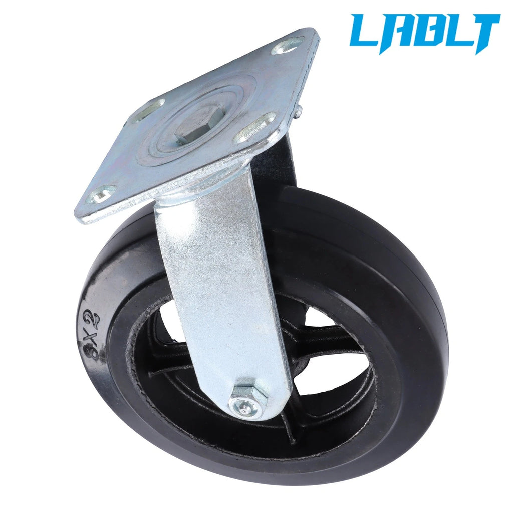 Rubber Cast Wheel for Industrial Use (1100LB Capacity, 8" x 2")