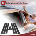 8 Pcs Door Pillar Window Trim Replacement for Subaru Forester (2009–2012)