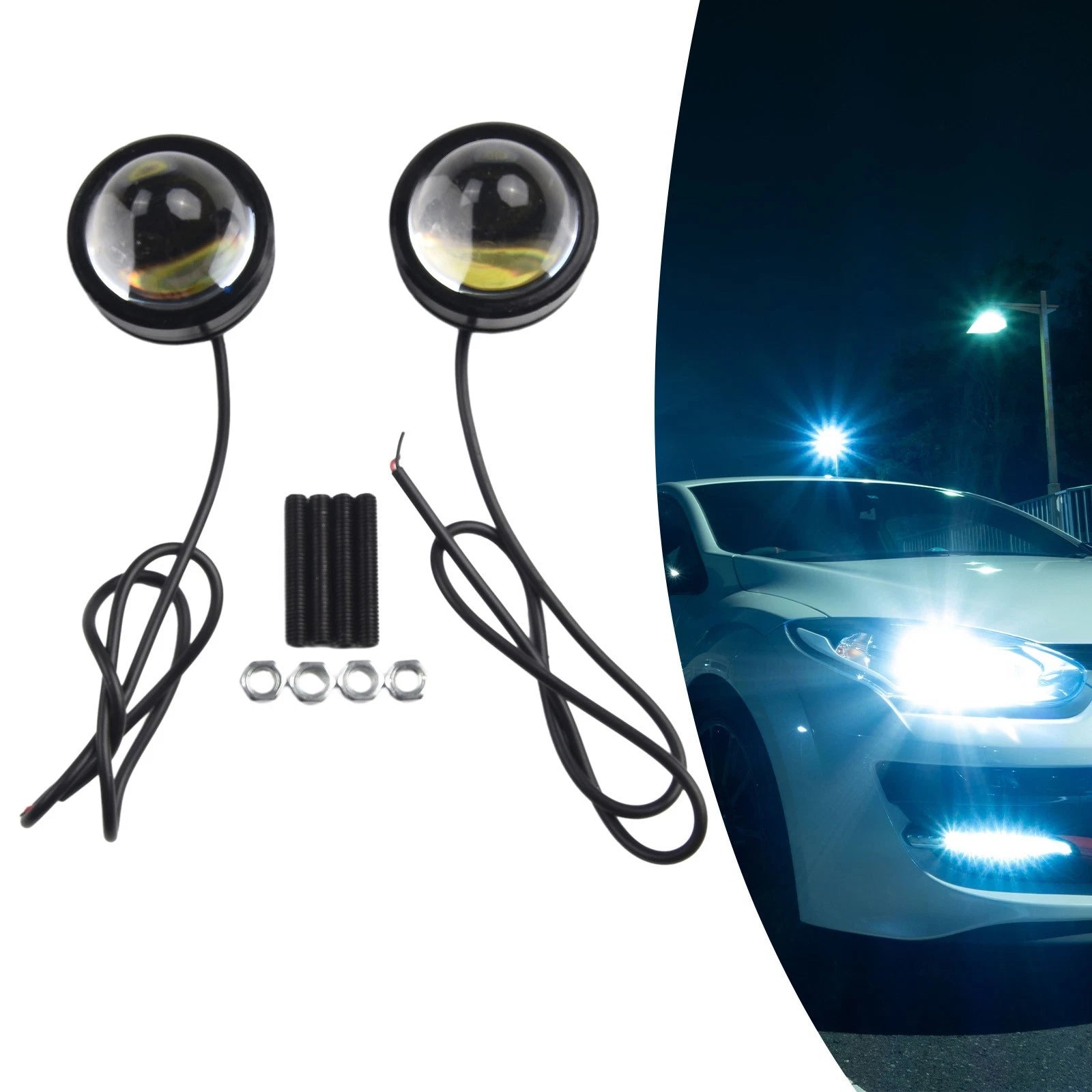 2X LED Fog Lights for - Projector, Dustproof