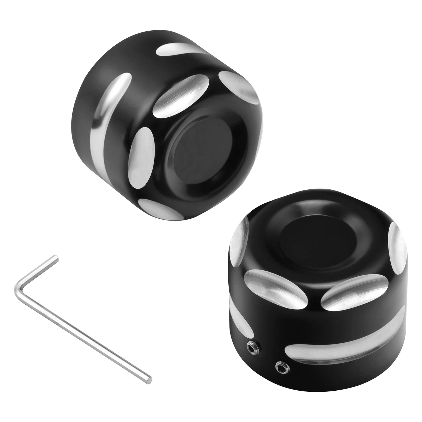 Front Axle Cap Nut Covers for Harley Sportster Dyna (2009–2022)