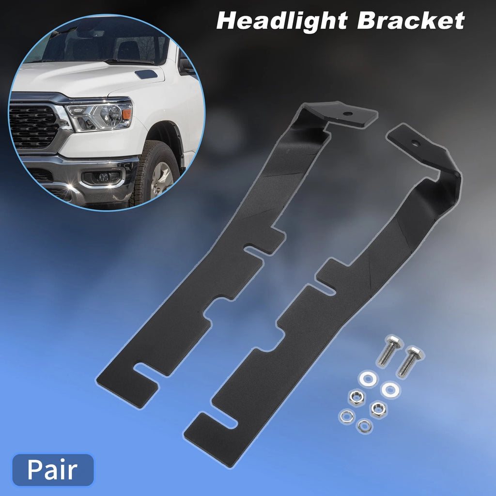 Headlight Hood Mount Bracket Replacement for Dodge Ram 1500 (2019–2024)