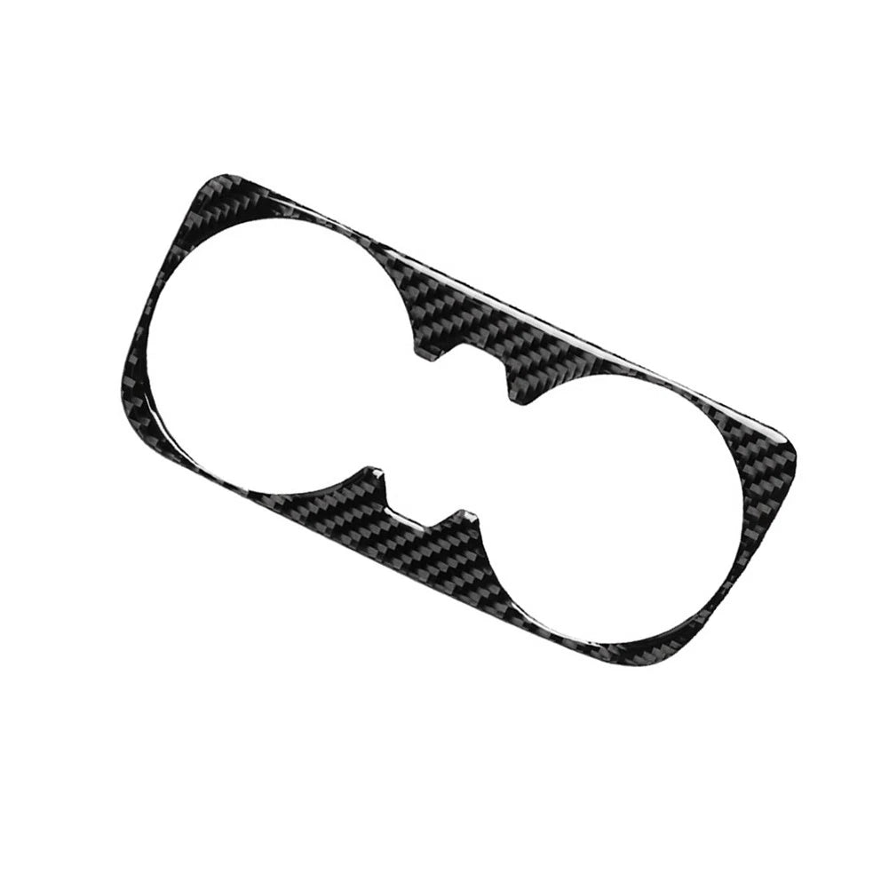 Carbon Fiber Interior Water Cup Holder Panel Trim For Audi Q7 SQ7 2016-2019