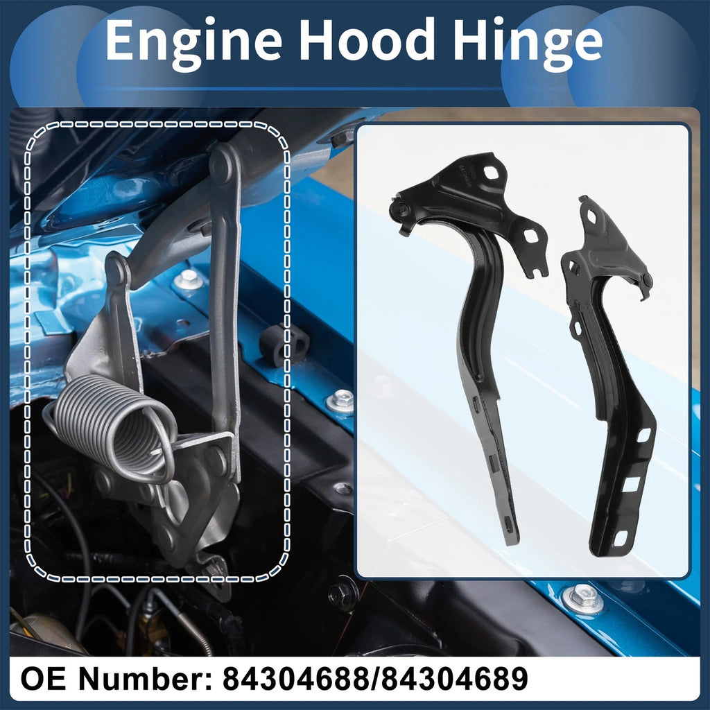 Hood Hinge Bracket Replacement for Chevrolet Cruze 2016–2019 Front Pair