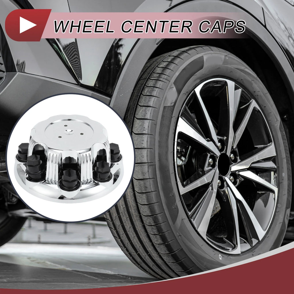 Wheel Center Caps Replacement for Chevrolet Silverado 2500 Chrome 1 Pair (2007–2019)