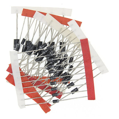 200PCS Schottky Diode Kit for Assorted Applications (1N4001, FR207, 1N4004, 1N4007)